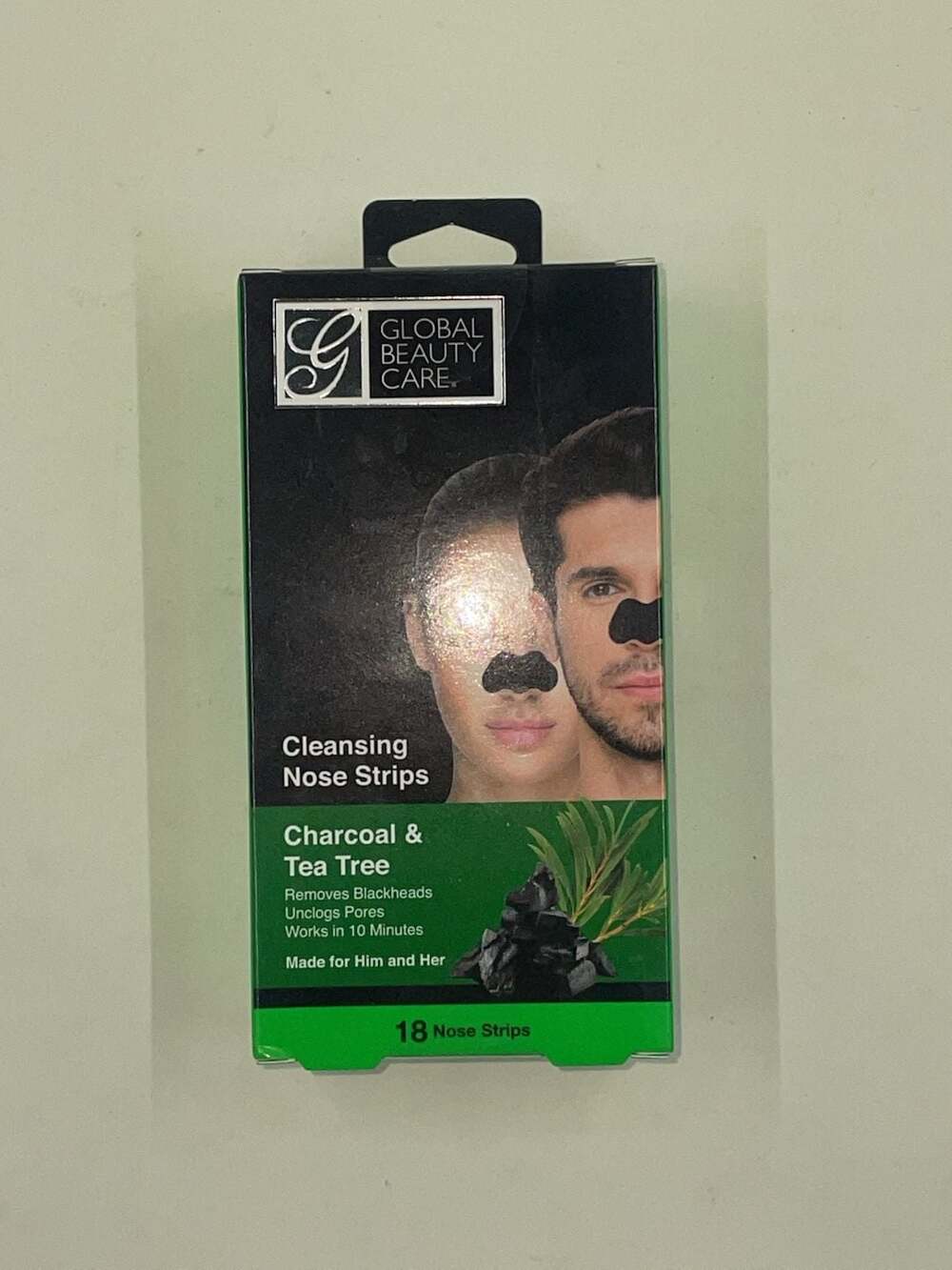 Global Beauty Care Charcoal & Tea Tree Cleansing Nose Strips - 18 Count